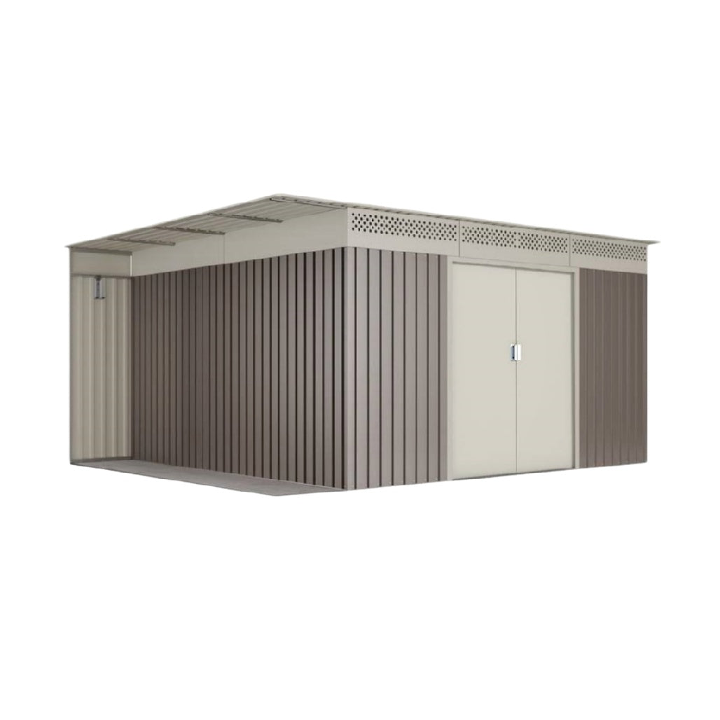 Outdoor Storage Shed for Garden Use in Steel - 200 x 100 x 100