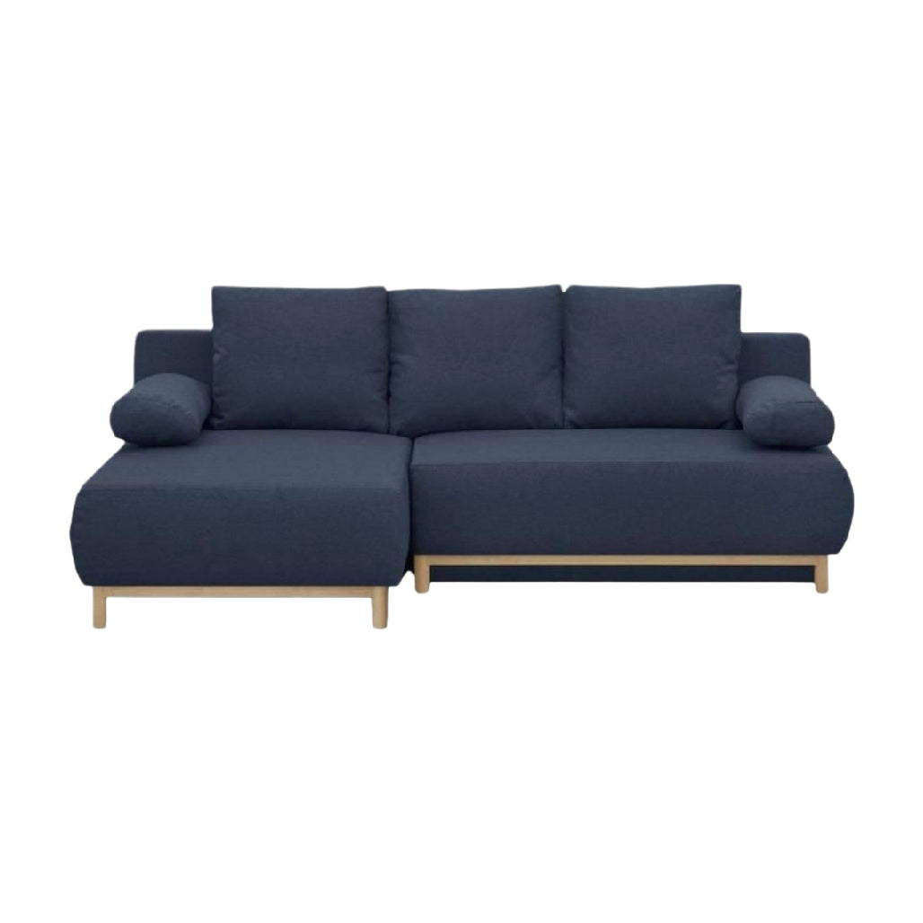 Sofa with Chaise Lounge for Living Room in Fabric - 220 x 90 x 80