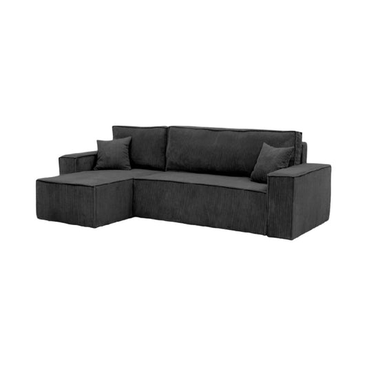 Sofa sectionnel pour salon en tissu - 250 x 150 x 90