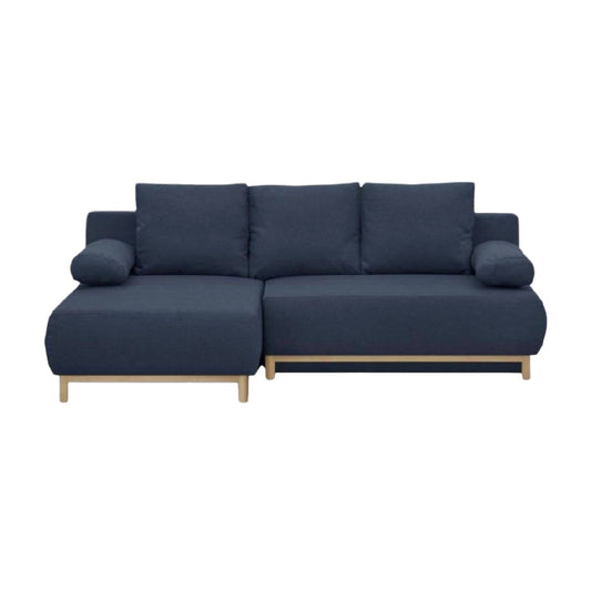 Sofa with Chaise Lounge for Living Room in Fabric - 220 x 90 x 80